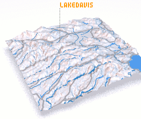 3d view of Lake Davis