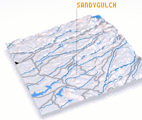 3d view of Sandy Gulch