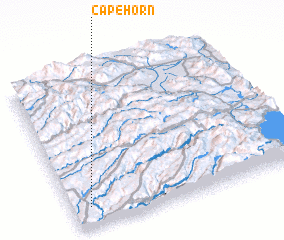 3d view of Cape Horn