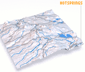 3d view of Hot Springs