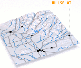 3d view of Hills Flat