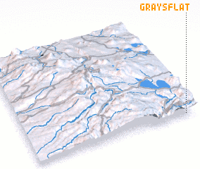 3d view of Grays Flat