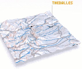 3d view of The Dalles