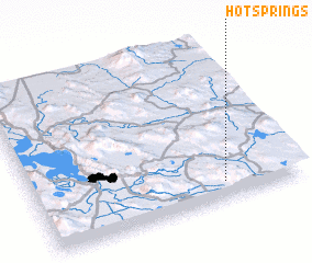 3d view of Hot Springs
