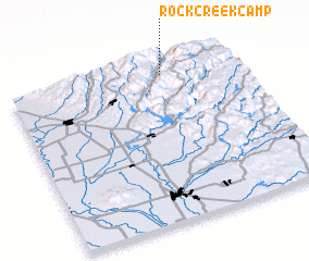 3d view of Rock Creek Camp