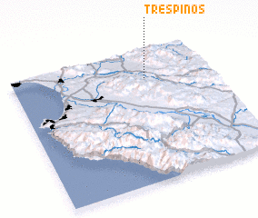 3d view of Tres Pinos