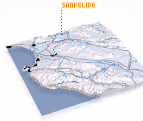 3d view of San Felipe