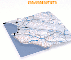 3d view of San Juan Bautista