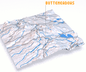 3d view of Butte Meadows