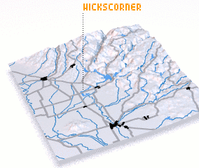 3d view of Wicks Corner