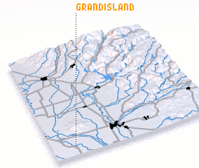 3d view of Grand Island