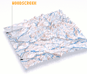 3d view of Woods Creek