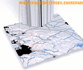 3d view of Mobile Parks West Mobile Home Park