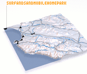 3d view of Surf and Sand Mobile Home Park