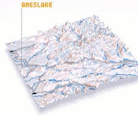 3d view of Ames Lake