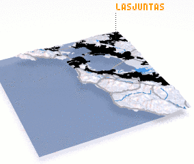 3d view of Las Juntas