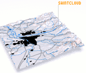 3d view of Saint Cloud