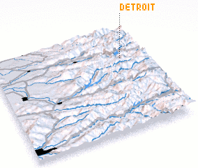 3d view of Detroit