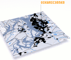 3d view of Oskams Corner