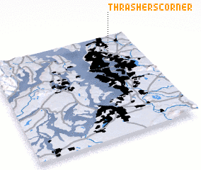 3d view of Thrashers Corner