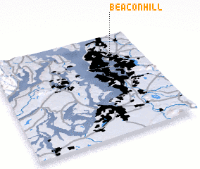 3d view of Beacon Hill