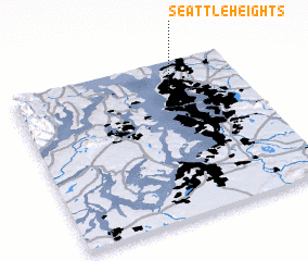3d view of Seattle Heights