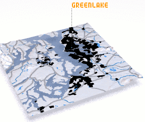 3d view of Green Lake