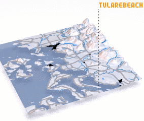 3d view of Tulare Beach