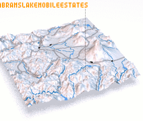 3d view of Abrams Lake Mobile Estates