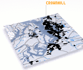 3d view of Crown Hill