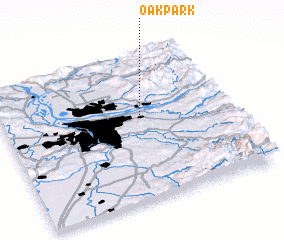 3d view of Oak Park