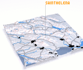 3d view of Saint Helena