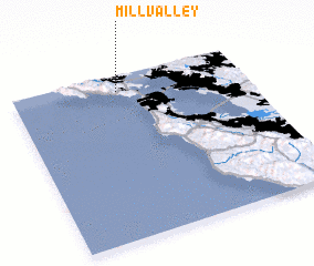 3d view of Mill Valley