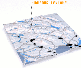 3d view of Hidden Valley Lake