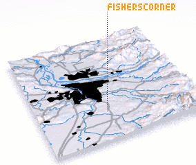 3d view of Fishers Corner