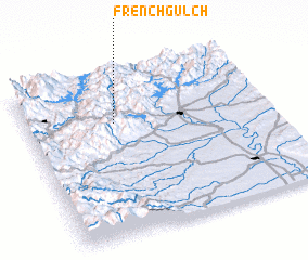 3d view of French Gulch