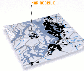 3d view of Marine Drive