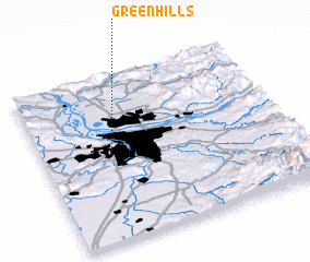 3d view of Green Hills