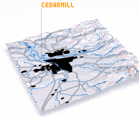 3d view of Cedar Mill