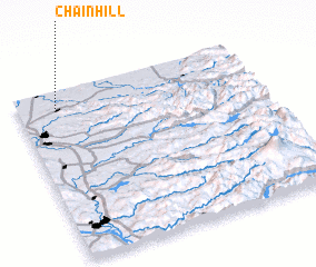 3d view of Chain Hill