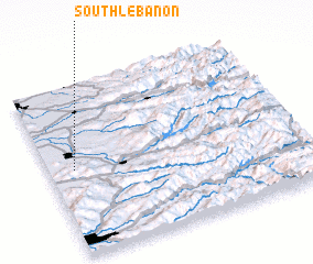 3d view of South Lebanon