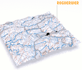 3d view of Rogue River