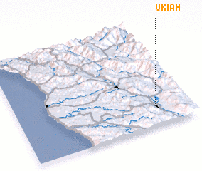 3d view of Ukiah