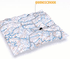 3d view of Quines Creek