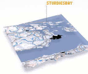 3d view of Sturdies Bay