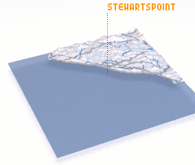 3d view of Stewarts Point