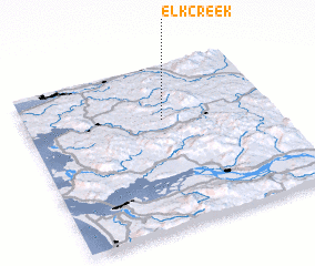 3d view of Elk Creek