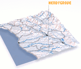 3d view of Hendy Grove