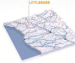 3d view of Little River