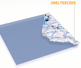 3d view of Shelter Cove